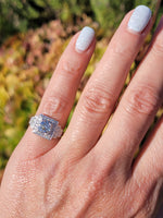 Platinum Art Deco 1.14ct European cut diamond vintage estate antique ring
