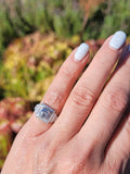 Platinum Art Deco 1.14ct European cut diamond vintage estate antique ring
