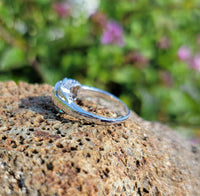 18k gold white gold c.1920's filigree diamond ring