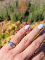 18k gold white gold c.1920's filigree diamond ring