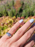 18k gold white gold c.1920's filigree diamond ring