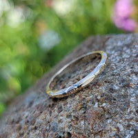 14k gold 2mm vintage floral wedding band