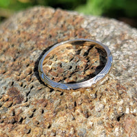 14k gold 2mm vintage floral wedding band