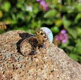 10k yellow gold opal estate ring