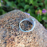18k gold white gold c.1920's filigree diamond ring - apx .33ct tw