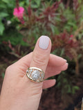14k gold two tone vintage diamond Masonic Freemason Ring