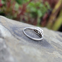 18k gold white gold c.1920's filigree diamond ring - apx .25ct