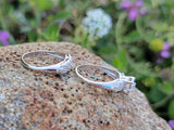 14k white gold vintage diamond bridal set - apx .16ct tw