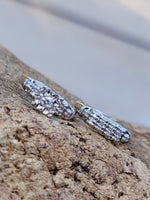 14k white gold vintage diamond bridal set - apx .16ct tw