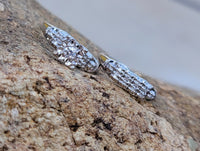14k white gold vintage diamond bridal set - apx .16ct tw