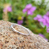 18k white gold sapphire & diamond estate band