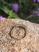 platinum & 18k gold two tone Deco estate Sapphire & Diamond Ring Band