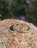 platinum & 18k gold two tone Deco estate Sapphire & Diamond Ring Band