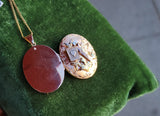 14k rose & yellow gold vintage mid-century Bird pendant necklace