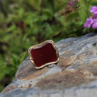 9ct gold Victorian carnelian watch FOB seal necklace pendant