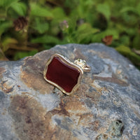 9ct gold Victorian carnelian watch FOB seal necklace pendant
