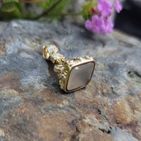 9ct gold Victorian carnelian watch FOB seal necklace pendant