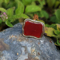 9ct gold Victorian carnelian watch FOB seal necklace pendant