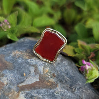 9ct gold Victorian carnelian watch FOB seal necklace pendant