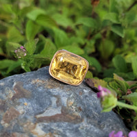 9ct gold Victorian citrine watch FOB seal necklace pendant