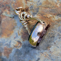 9ct gold Victorian carnelian & bloodstone watch Flip FOB seal necklace pendant - hallmarks