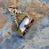 9ct gold Victorian carnelian & bloodstone watch Flip FOB seal necklace pendant - hallmarks