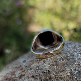 10k gold Deco Black Onyx men's estate ring