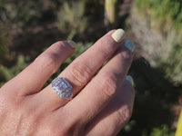 Platinum ART DECO c.1920's mine cut diamond vintage estate antique ring