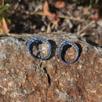 14k white gold 7 diamond estate curved band - guard