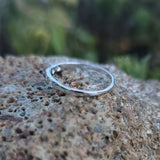 18k white gold engraved 5 diamond vintage wedding floral band