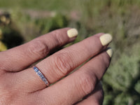 18k white gold engraved 5 diamond vintage wedding floral band