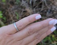 14k gold 2.5mm vintage engraved wedding band