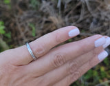 14k gold 2.5mm vintage engraved wedding band