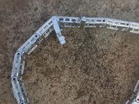 14k white gold c.1920's Deco filigree diamond bracelet
