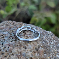 platinum 8 diamond estate curved band