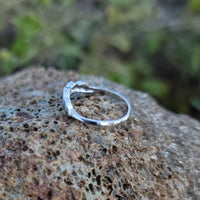 platinum 8 diamond estate curved band
