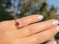 18k white gold emerald cut orange sapphire & diamond estate ring