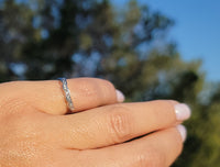 platinum 8 diamond estate curved band