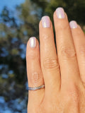 platinum 8 diamond estate curved band