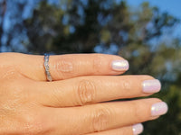 platinum 8 diamond estate curved band