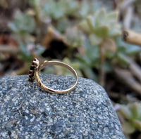 10k gold Victorian garnet ring