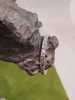 18k white gold engraved 5 diamond vintage wedding floral band