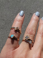 10k gold Victorian opal estate antique ring