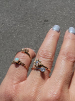 10k gold Victorian opal estate antique ring