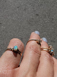 10k gold Victorian opal estate antique ring