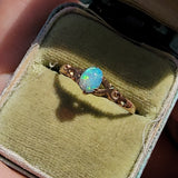 10k gold Victorian opal estate antique ring