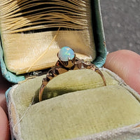 10k gold Victorian opal estate antique ring