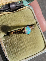 10k gold Victorian opal estate antique ring