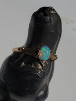 10k gold Victorian opal estate antique ring
