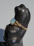 10k gold Victorian opal estate antique ring
